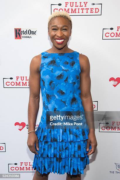 Cynthia Erivo attends the "Fully Committed" Broadway Opening Night at Lyceum Theatre on April 25, 2016 in New York City.