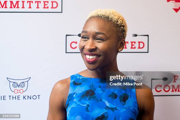 Cynthia Erivo attends the "Fully Committed" Broadway Opening Night at Lyceum Theatre on April 25, 2016 in New York City.