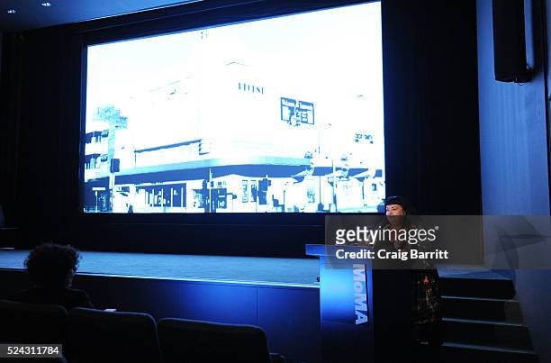 Lynette Wallworth attends An Evening with Lynette Wallworth - Slithering Screens: 10 Years of New Frontier at Sundance Institute 2016 on April 25,...