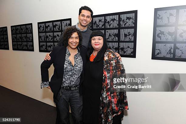 Shari Frilot, Rajendra Roy and Lynette Wallworth attend An Evening with Lynette Wallworth - Slithering Screens: 10 Years of New Frontier at Sundance...