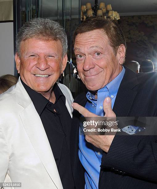 Bobby Rydell and Joe Piscopo attend the Bobby Rydell "Teen Idol On The Rocks: A Tale Of Second Chances" Book Release And Birthday Party at Patsy's...