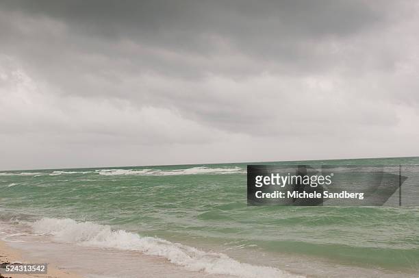 August 25, 2012 A View Of The Ocean As South Florida Prepares For Hurricane Isaac