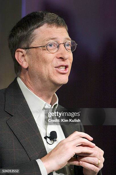 Microsoft Corp. Chairman and Chief Software Architect Bill Gates delivers a keynote speech at the RSA Conference on information security in San...