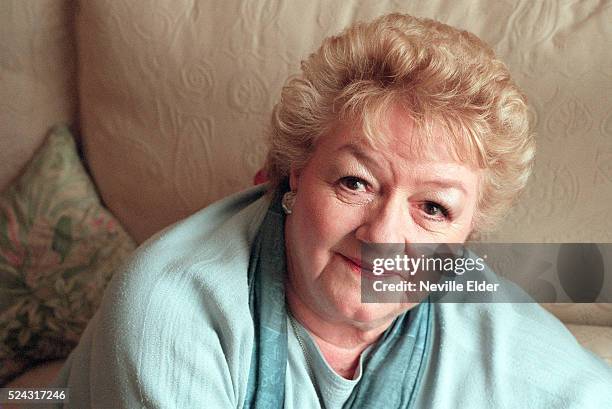 British actress and star of 'The Carry On' films Joan Simms who is releasing her autobiography 'High Spirits' on Thursday 8th May 2000.