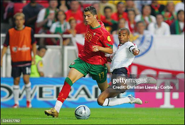 Ashley Cole and Cristiano Ronaldo.