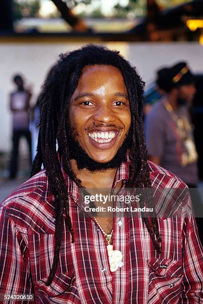 Recording artist, Stephen Marley, son of Reggae legend Bob Marley outside of Bob Marley's Museum in Kingston, from "Jamaica - The Ultimate Tour, a...