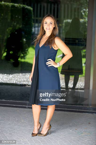 Camilla Razvonich during the photocall of &quot;Kilimangiaro&quot; Rai 3 Program, in Rome, on October 9, 2014. RAI 3 program dedicated to the...