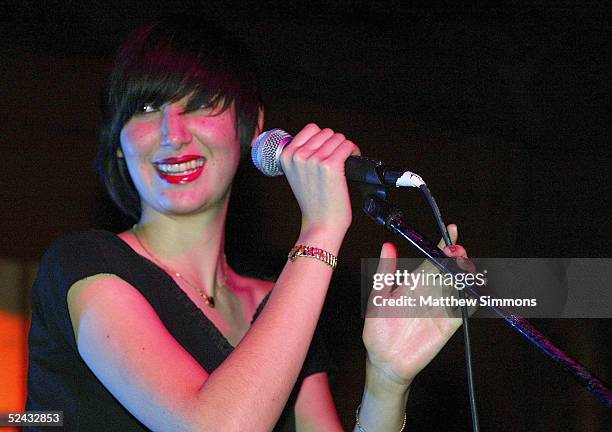 Karen O of the Yeah Yeah Yeahs performs at City of Hope's "Rock the Runway" Benefit at H.D. Buttercup on March 15, 2005 in Culver City, California.