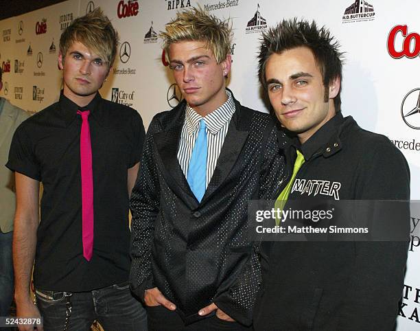 Band Aide arrives to City of Hope's "Rock the Runway" Benefit at H.D. Buttercup on March 15, 2005 in Culver City, California.