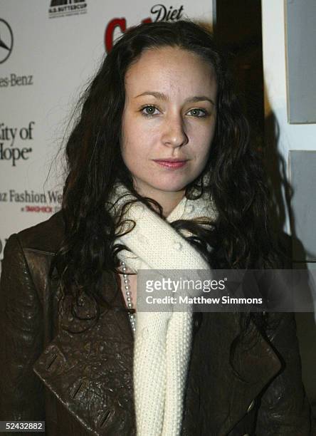 Designer Jenny Kayne arrives to City of Hope's "Rock the Runway" Benefit at H.D. Buttercup on March 15, 2005 in Culver City, California.