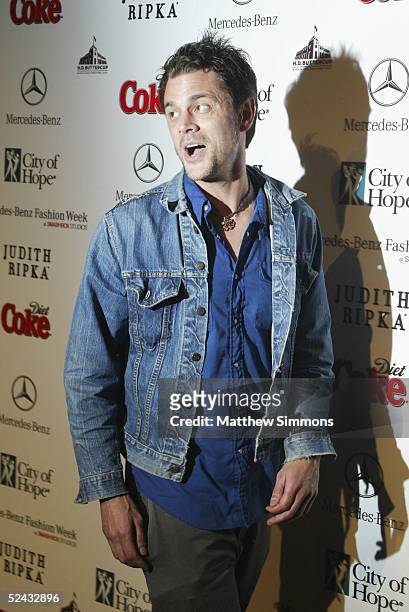 Actor Johnny Knoxville arrives to City of Hope's "Rock the Runway" Benefit at H.D. Buttercup on March 15, 2005 in Culver City, California.
