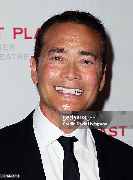 Actor Mark Dacascos attends the East West Players 50th Anniversary Visionary Awards Dinner and Silent Auction at the Hilton Universal City on April...