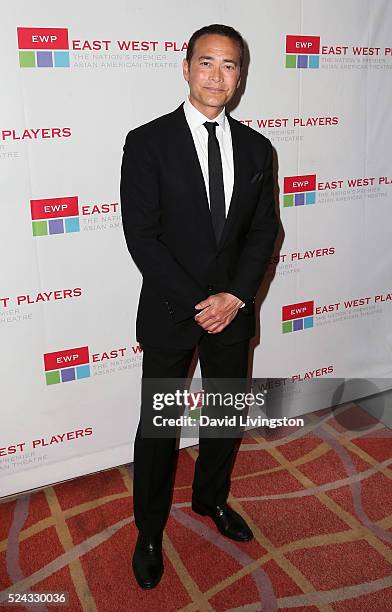 Actor Mark Dacascos attends the East West Players 50th Anniversary Visionary Awards Dinner and Silent Auction at the Hilton Universal City on April...