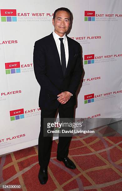 Actor Mark Dacascos attends the East West Players 50th Anniversary Visionary Awards Dinner and Silent Auction at the Hilton Universal City on April...