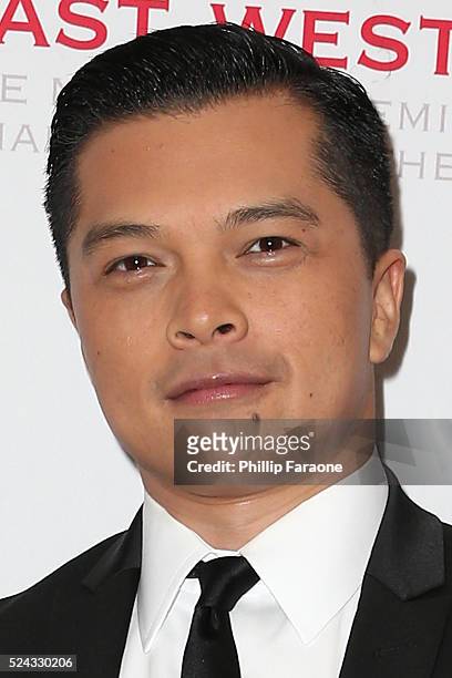 Actor Vincent Rodriguez III attends the East West Players 50th Anniversary Visionary Awards Dinner and Silent Auction at Hilton Universal City on...