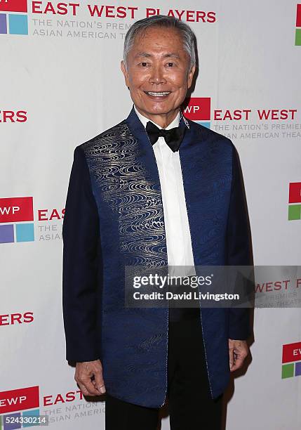 Actor George Takei attends the East West Players 50th Anniversary Visionary Awards Dinner and Silent Auction at the Hilton Universal City on April...