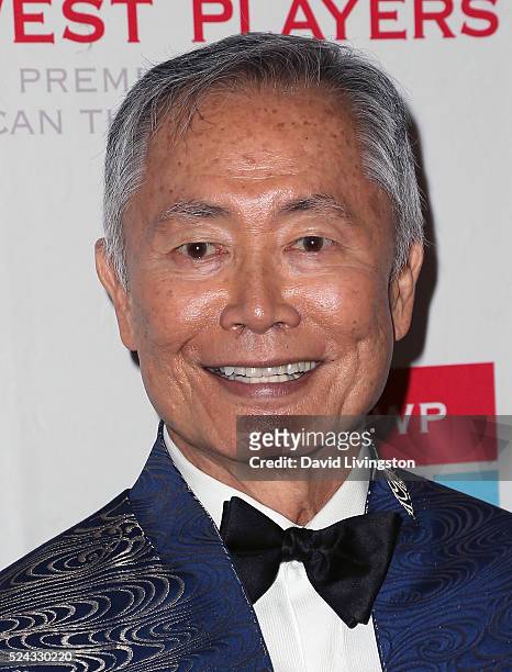 Actor George Takei attends the East West Players 50th Anniversary Visionary Awards Dinner and Silent Auction at the Hilton Universal City on April...