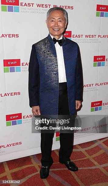 Actor George Takei attends the East West Players 50th Anniversary Visionary Awards Dinner and Silent Auction at the Hilton Universal City on April...