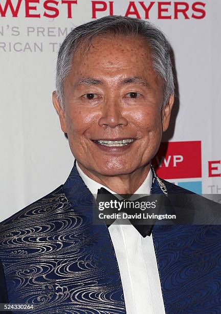 Actor George Takei attends the East West Players 50th Anniversary Visionary Awards Dinner and Silent Auction at the Hilton Universal City on April...