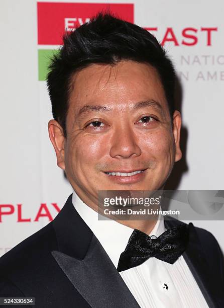 Composer Jay Kuo attends the East West Players 50th Anniversary Visionary Awards Dinner and Silent Auction at the Hilton Universal City on April 25,...