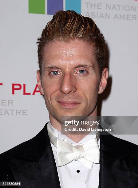 Producer Lorenzo Thione attends the East West Players 50th Anniversary Visionary Awards Dinner and Silent Auction at the Hilton Universal City on...