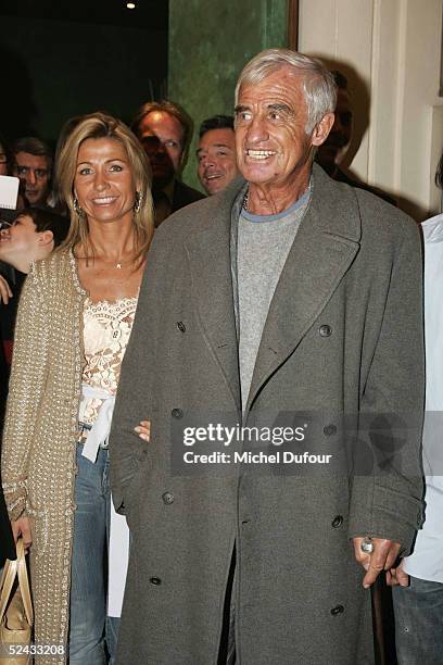 Jean Paul Belmondo and his wife Natty attend the launch party at the night club "L'Etoile" to launch the new Paul Belmondo Racing Team 2005 car which...