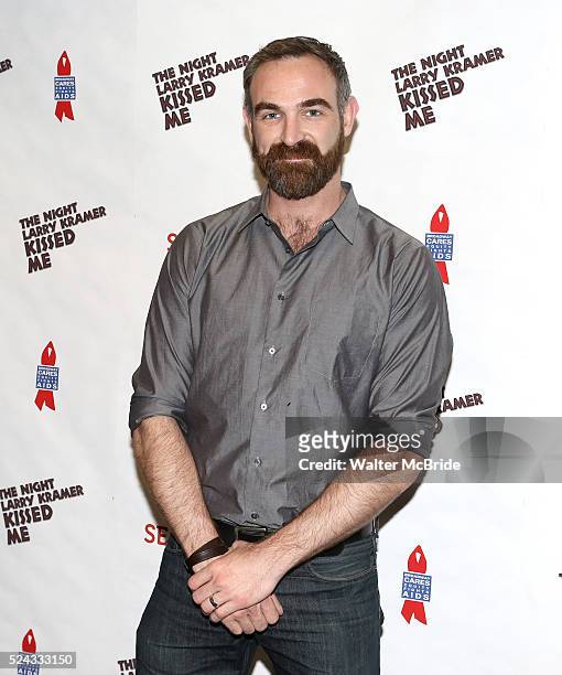 Aaron Tone attending the Meet & Greet the cast of the Broadway Cares/Equity Fights Aids 20th Anniversary Benefit Performance of 'The Night Larry...