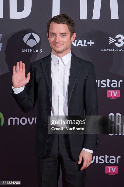 The lead actor ELIJAH WOOD madrid visit to attend the premiere of his latest work the movie GRAND PIANO, in the Capitol cinema in Madrid. Photo:...