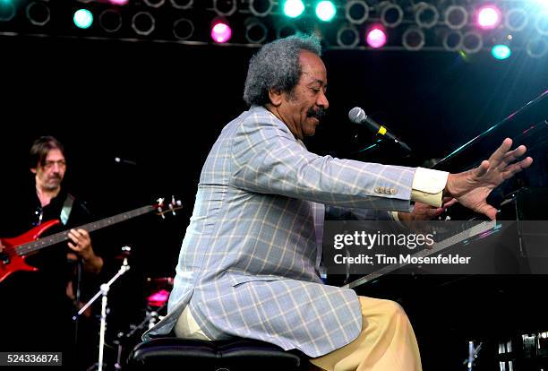 Allen Toussaint performs as part of Day Three of the 2009 Bonnaroo Music and Arts Festival on June 13, 2009 in Manchester, Tennessee. Photo by Tim...