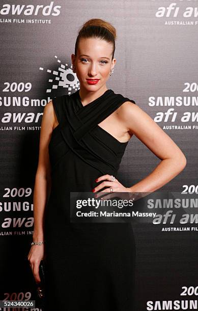 "Dec 12, 2009 - Melbourne, Victoria, Australia - Actress Sophie Lowe arrives for the 2009 Samsung Mobile AFI Awards at the Regent Theatre on December...
