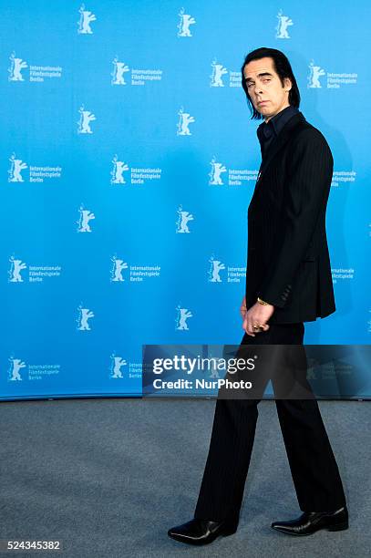 Actor and singer Nick Cave attends the '20.000 Days on Earth' photocall during 64th Berlinale International Film Festival at Grand Hyatt Hotel on...