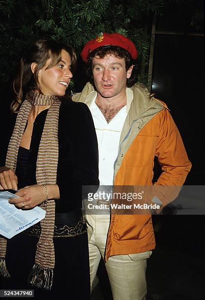 Robin Williams and wife Valerie Velardi pictured in New York City in 1981.