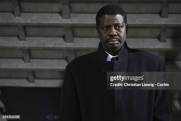 President Pape Diouf during the 2007-2008 UEFA Champions League match between Olympique de Marseille and Liverpool FC.