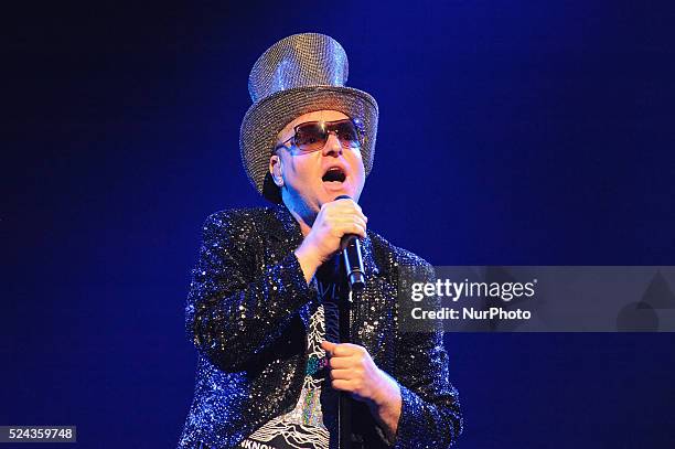 Andy Bell of Erasure performs in concert at ACL Live on October 19, 2014 in Austin, Texas.