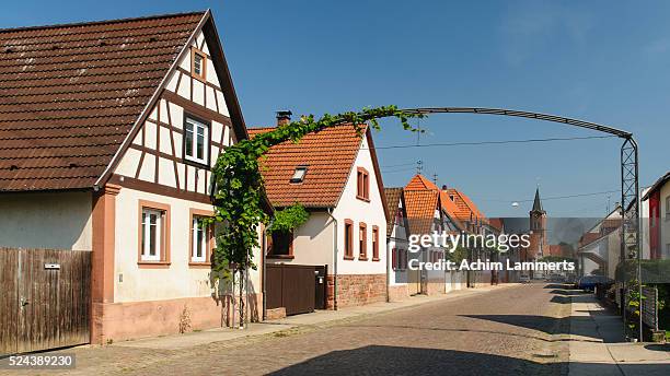 steinweiler, village in south palatinate (südpfalz) - achim lammerts stock pictures, royalty-free photos & images