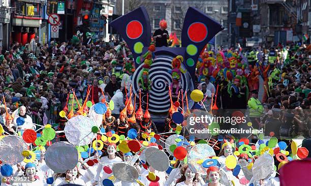 March 17: The St Patricks Day Parade passes through the capital on March 17 2005 in Dublin, Ireland.