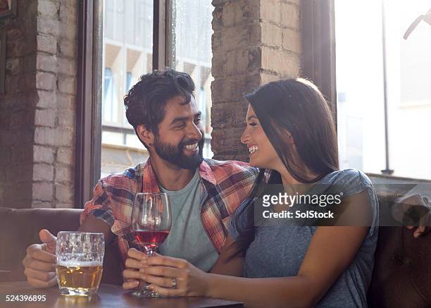 happy couple on a date - romance stock pictures, royalty-free photos & images