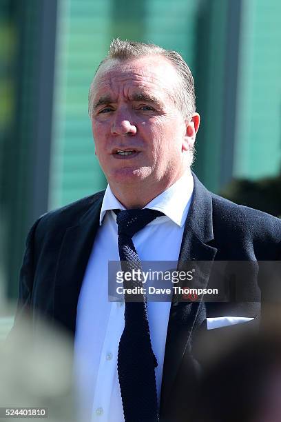 Liverpool FC Chief Executive Ian Ayre arrives at Birchwood Park to hear the conclusions of the Hillsborough inquest on April 26, 2016 in Warrington,...