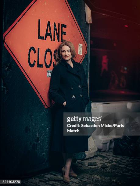 Actor Marine Delterme is photographed for Paris Match on April 14, 2016 in New York City.