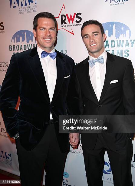 Thomas Roberts & Patrick Abner attending the Broadway Dreams Foundation's 'Champagne & Caroling Gala' at Celsius at Bryant Park, New York on December...