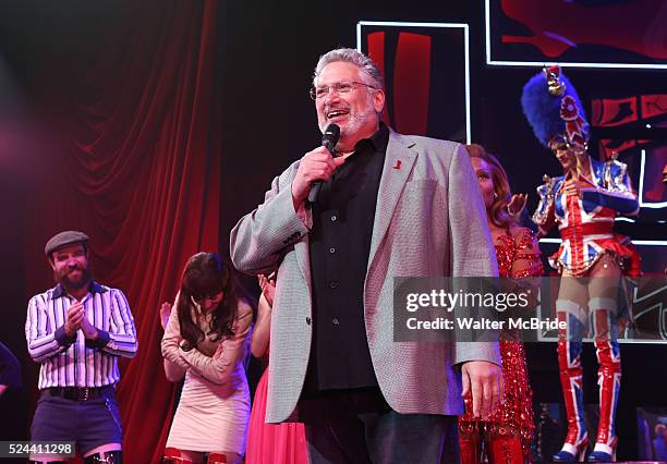 Harvey Fierstein & the cast - Brooklyn's own Harvey Fierstein announces to the matinee audience of 'Kinky Boots' that he will receive the Brooklyn...