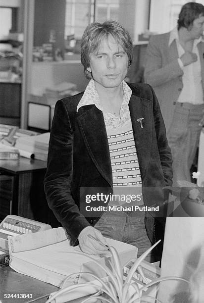 British singer and actor Adam Faith , 5th September 1974.