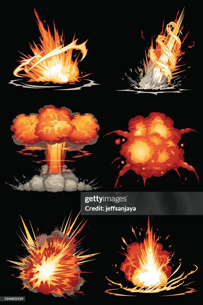 Explolsions Explosions 01 High-Res Vector Graphic - Getty Images
