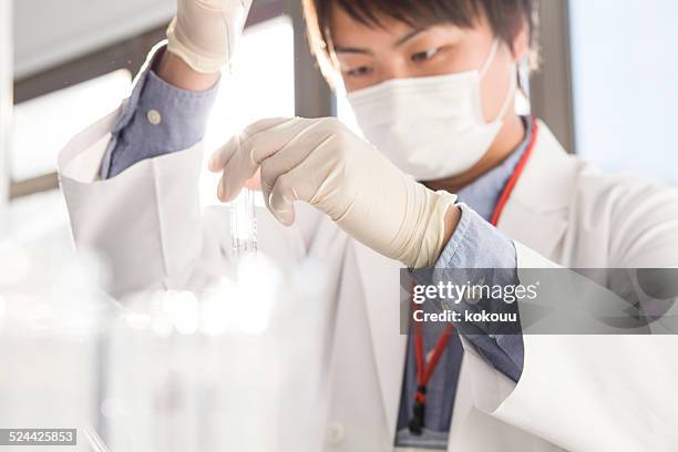 scientists and test tubes - laboratory scale stock pictures, royalty-free photos & images