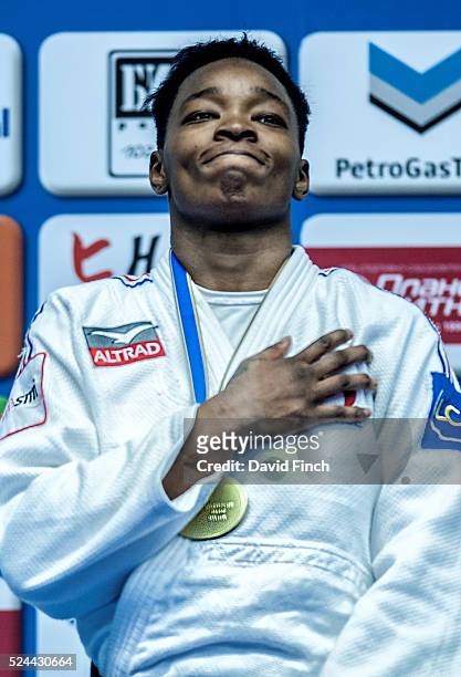 Audrey Tcheumeo of France who is a former world champion and Olympic bronze medallist, added her third European gold medal to her tally during the...