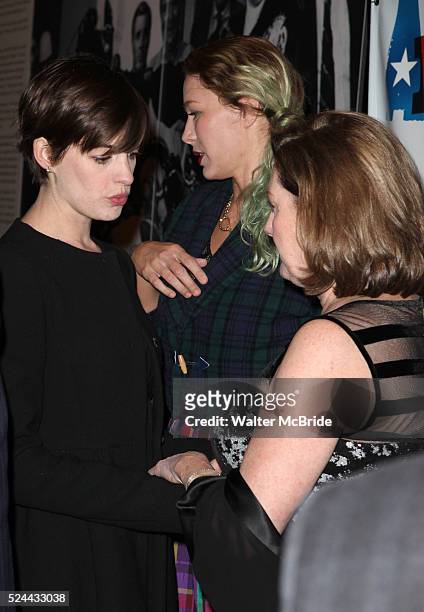 Anne Hathaway & Kate McCauley Hathaway attending the Opening Night Performance of 'Ann' starring Holland Taylor at the Vivian Beaumont Theatre in New...