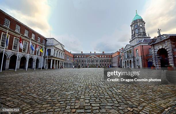 dublin castle four court - dublin castle dublin stock pictures, royalty-free photos & images