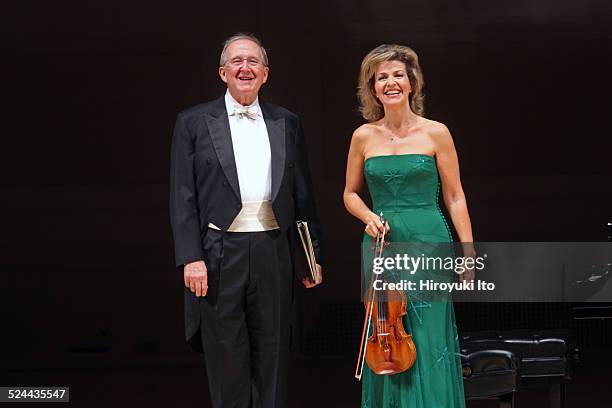 Anne-Sophie Mutter, accompanied by Lambert Orkis on piano, performing the music of Previn, Franck and Beethoven at Carnegie Hall on Tuesday night,...