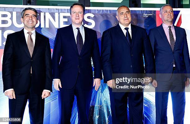 British Prime minister David Cameron arrived on a official visit to Bulgaria and meet with Bulgarian Prime minister Boyko Borisov in Sofia, December...