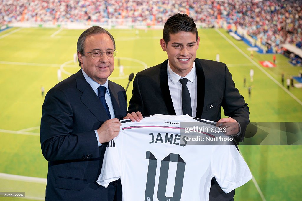 New transfer of Real Madrid James Rodriguez at Santiago Bernabeu